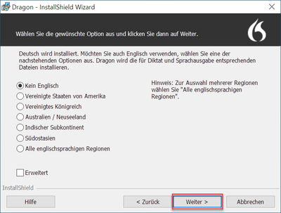 zus. Sprache installieren