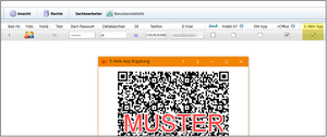 Kopplung der DictaNet App mittels QR-Code