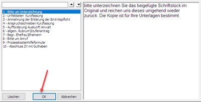 DictaNet Feature: Phrasen und RA-MICRO Textbausteine