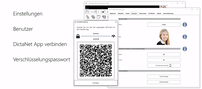 Dictanet App mit DictaNet Office verbinden